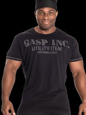 Gasp Inc Utility Shirt Black XXL T-shirt Bodybuilder Hardcore Bodybuilding